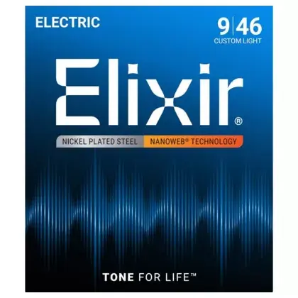 Struny pro elektrickou kytaru Elixir 12027 Custom Light-Hybrid 9/46 Nejprodávanější