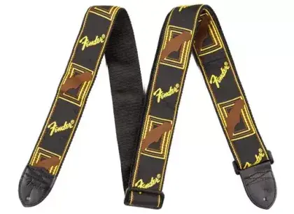 Řemen kytarový Fender Mono Strap BLK/YELLOW/BROWN Cenový Hit
