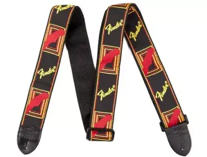 Ihned K Objednání Řemen kytarový Fender Mono Strap BLK/YELLOW/RED