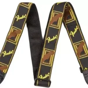 Finální Výprodej Řemen kytarový Fender Mono Strap BLK/YELLOW/BROWN Weighless