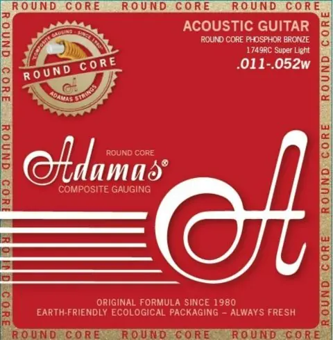 Sleva Adamas struny pro akustickou kytaru Historic Reissue Phosphor Bronze Round Core