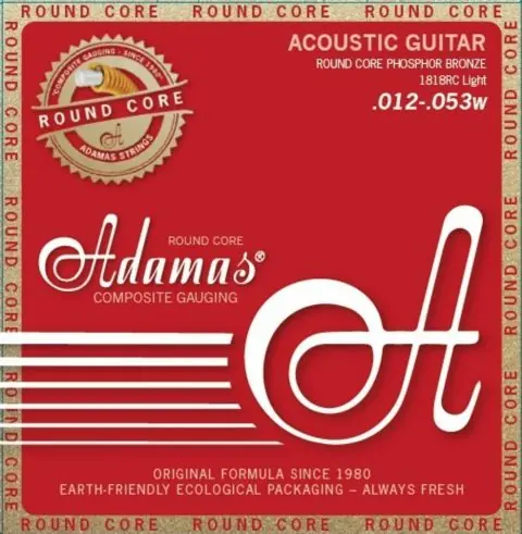 Adamas struny pro akustickou kytaru Historic Reissue Phosphor Bronze Round Core Zlevněný
