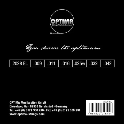 Výprodej Optima struny pro E-kytaru Gold Strings Round Wound