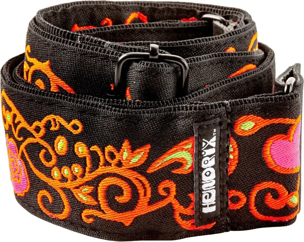 Objednat Nyní Dunlop JH23 Jimi Hendrix Blacklight Monterey Orange Strap