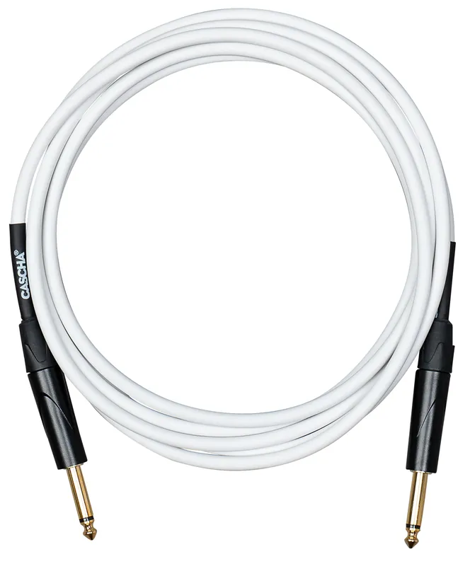 CASCHA Advanced Line Guitar Cable White 3m Nakupujte Hned