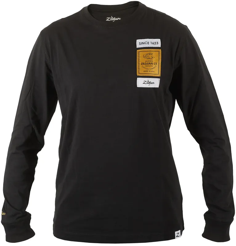 Nejlepší Volba ZILDJIAN Long Sleeve Black Tee S