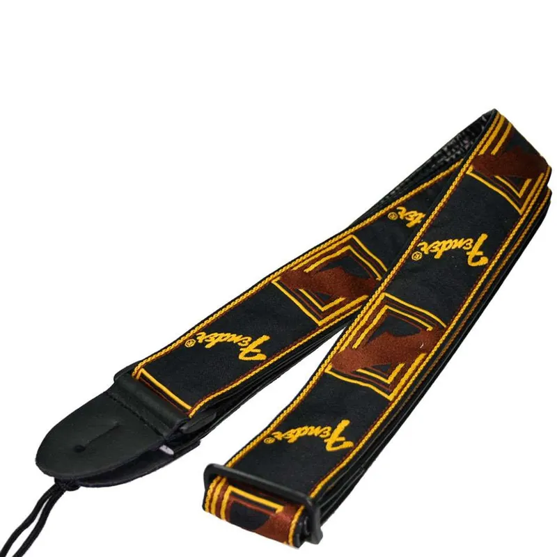 Časově Omezené Fender Mono Strap Black/Yellow/Brown