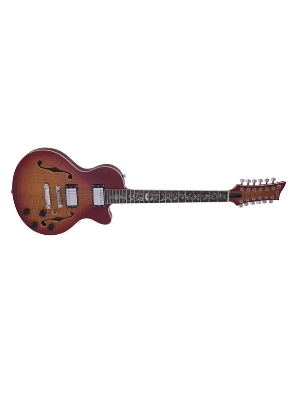 Dimavery LP-612, semiakustická 12-ti strunná kytara, sunburst Ihned K Objednání