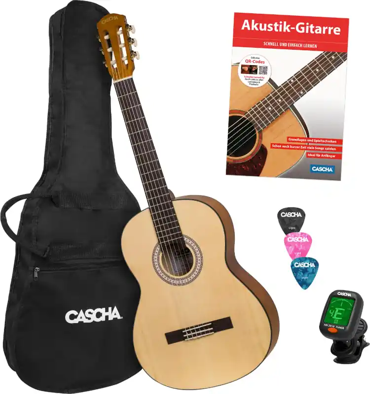 Horká Nabídka Cascha Student Series Set DE 4/4 Natural Klasická kytara