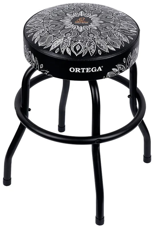 ORTEGA Bar Stool 24" White Kaleidoscope Autentický
