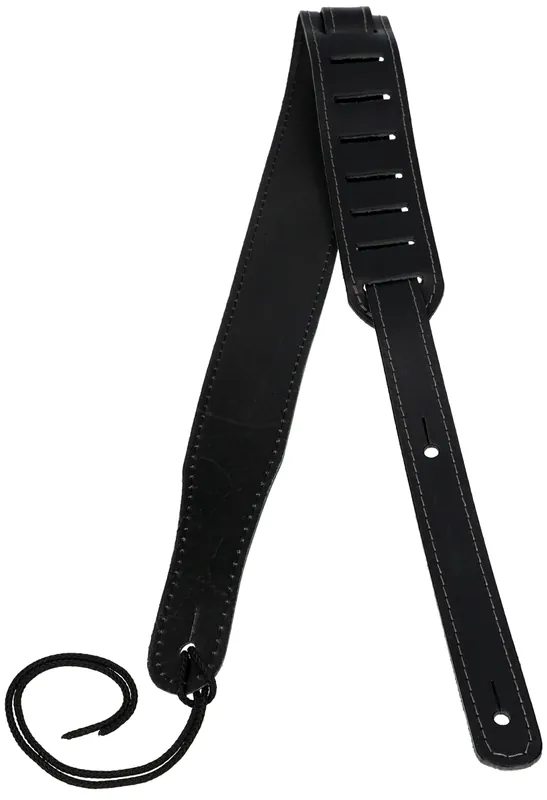 Pouze Dnes FLIGHT S51 Black Leather Ukulele Strap