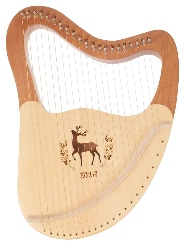 BYLA Lyre Harp 21 Strings Coffee Pouze Dnes