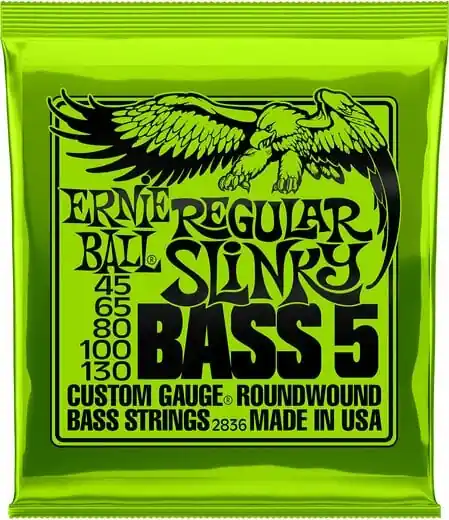 Ernie Ball 2836 Regular Slinky Nickel Wound 5-String Electric Bass 45-130 Nejlepší Cena