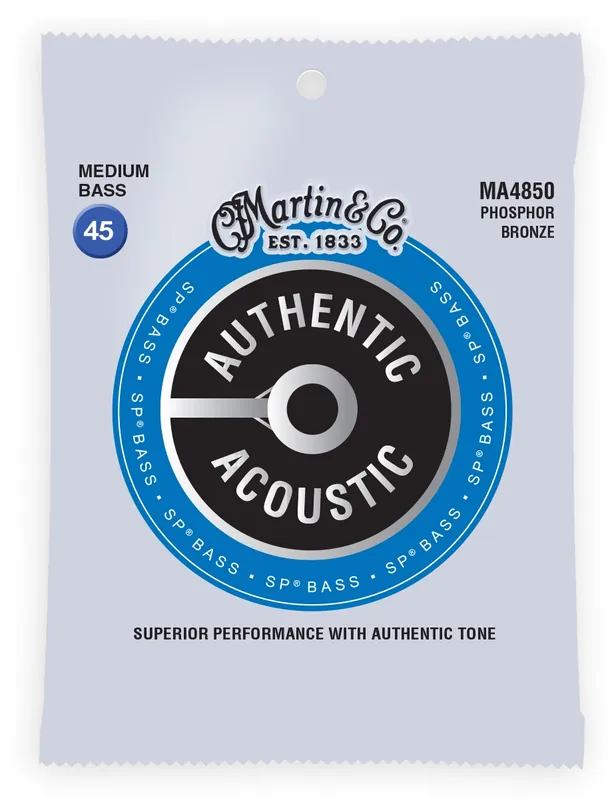 MARTIN MA4850 Authentic Bass Strings Medium Aktuální