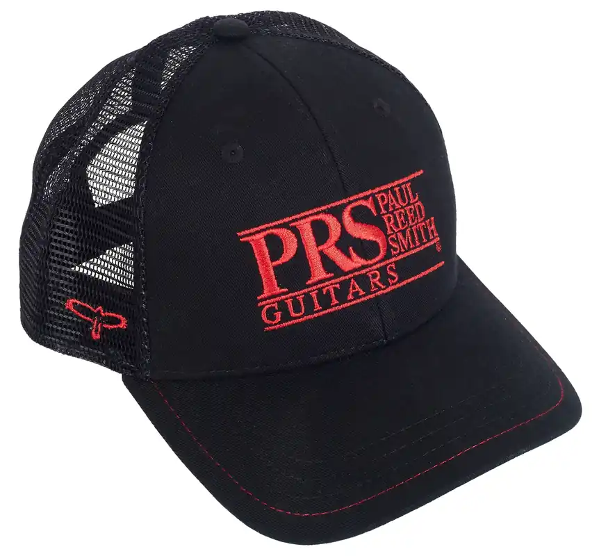Akční Nabídka PRS Block Logo Red & Black Trucker Hat