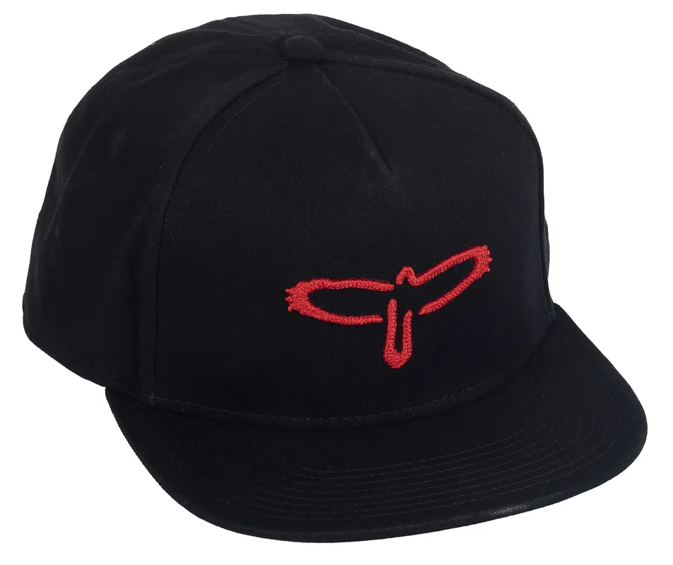 PRS Baseball Hat Flat Bill Red Bird Logo Vrácení Zdarma