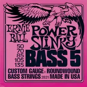 Jen Po Omezenou Doba ERNIE BALL P02821 Power Slinky Bass-5 50-135
