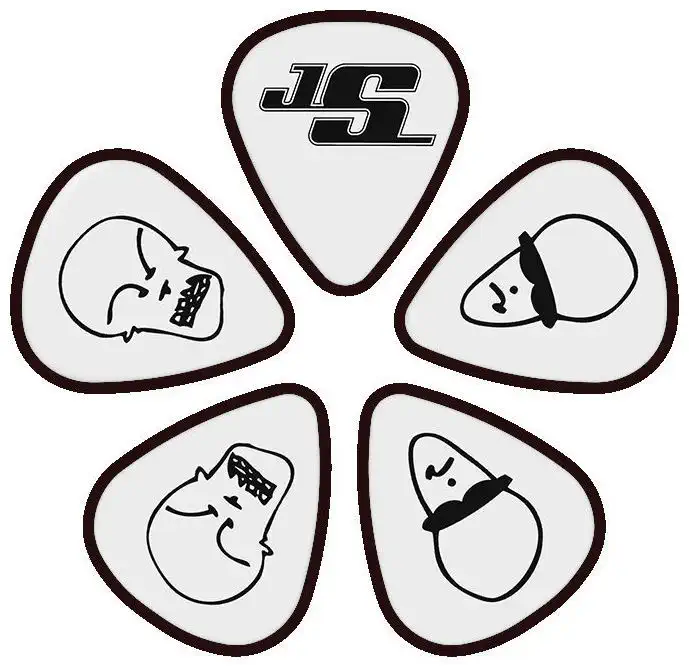D‘ADDARIO 1CWH6-10JS Joe Satriani Signature Guitar Picks, White - 10 ks Víkendová Akce