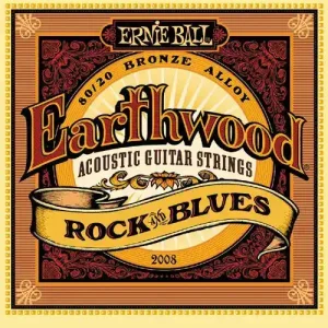 Sezónní Sleva ERNIE BALL P02008 Earthwood 80/20 Bronze Rock and Blues - .010 - .052