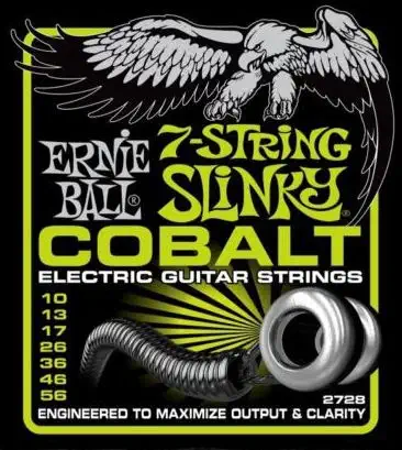 Odeslání Ihned ERNIE BALL P02728 Cobalt 7-string Slinky - .010 - .056