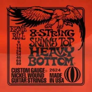Speciální Cena ERNIE BALL P02624 8-String Skinny Top Heavy Bottom 9-80