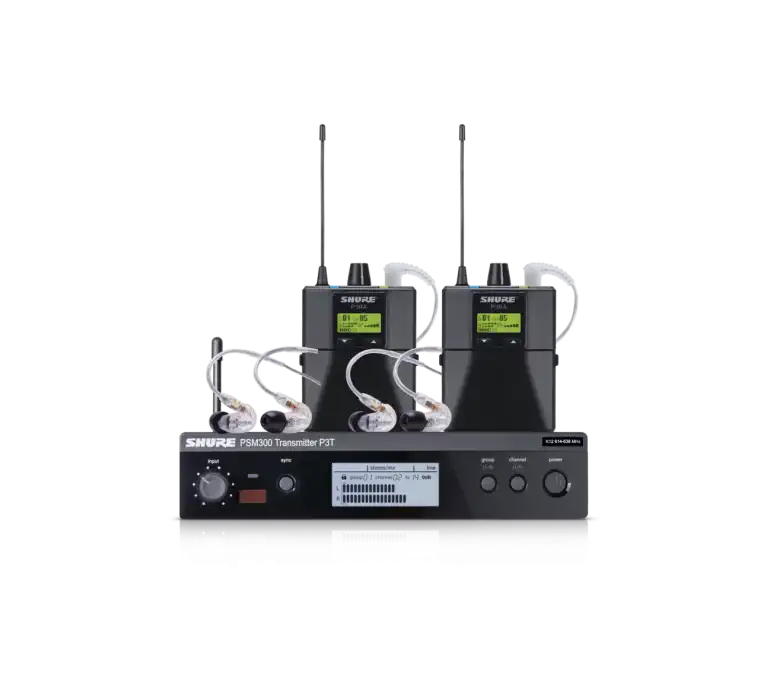 SHURE HOTbundle SET, P3T, 2x P3RA, 2x SE215-CL Autentický
