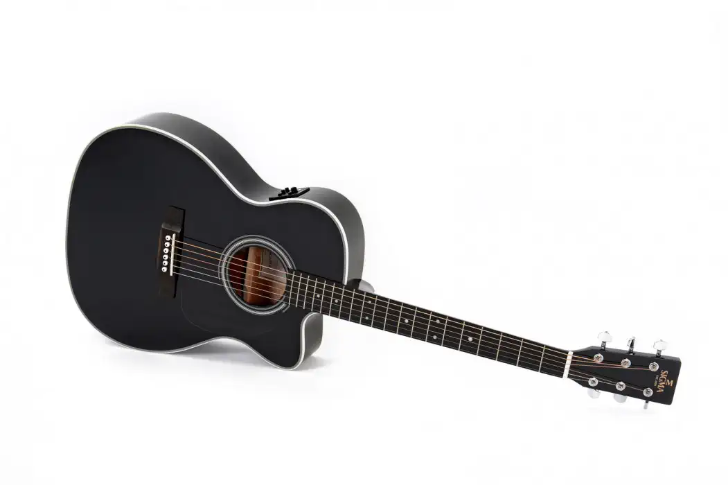 SIGMA GUITARS 000MC-1E-BK - Black High Gloss Vrácení Zdarma